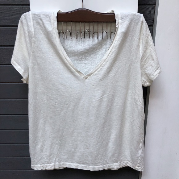 JCrew ivory tee, light cotton , SzXL - Picture 2 of 10